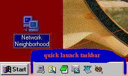 quick launch taskbar