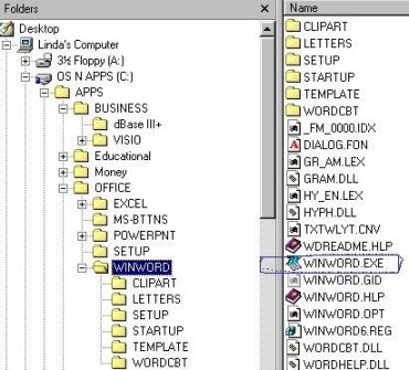 Windows Explorer-winword